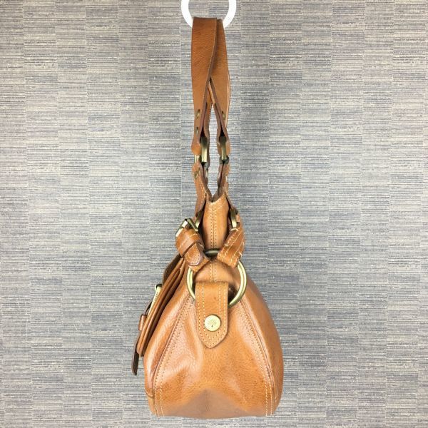 保存袋付き！MULBERRY/マルベリー　レザー　ハンドバッグ　ブラウン/茶/BROWN〉bag〕菅NO.YB23-11 #BUZZBERG