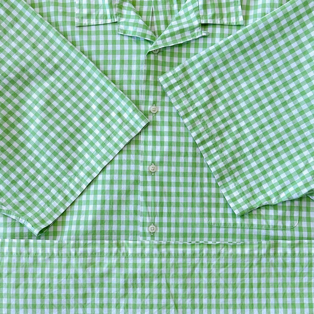 Ralph Lauren】1990's オープンカラーギンガムチェックシャツ