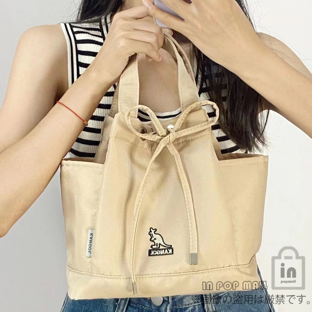 KANGOL カンゴール ロゴ ショルダーバッグ 手提げバッグ レディース トートバッグ メンズ レディース 男女兼用 バッグ ブラック カーキ 2色