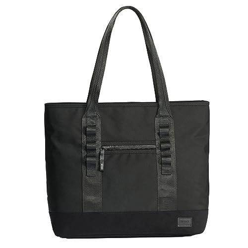 アントラック トートバッグ OUTDOOR ギアトート S 14 0インチPC収納可 コーデュラエコ生地 ヴィーガンレザー 撥水 60056 メンズ ブラック