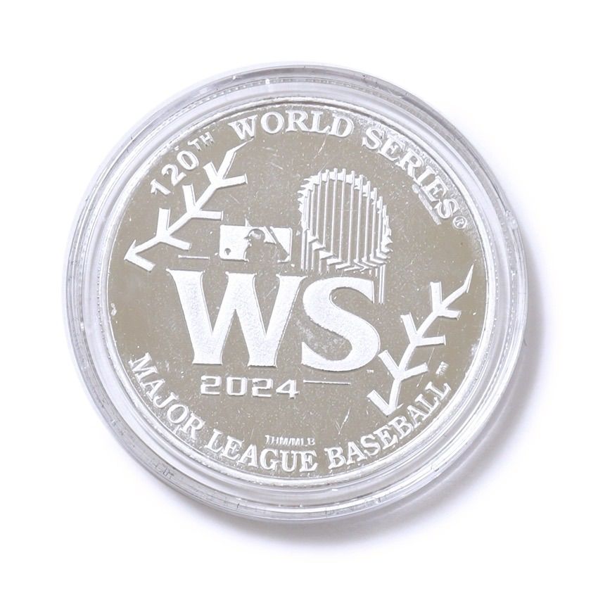 世界5000枚 ドジャース vs ヤンキース ワールドシリーズ 2025 記念 コイン MLB公式 39mm 記念グッズ シルバープレート シリアルナンバー DODGERS New York Yankees 野球 大谷翔平 ジャッジ WHITEMONARCHHOTEL_COM