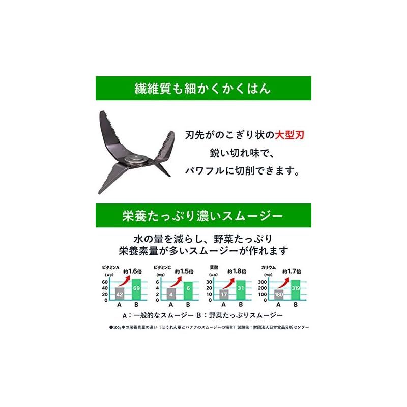 パナソニック ミキサー 1台2役(ミキサー/ミル)レシピブック付 ブラックハードチタンコートカッター 1000ml MX-X501-N - メルカリ