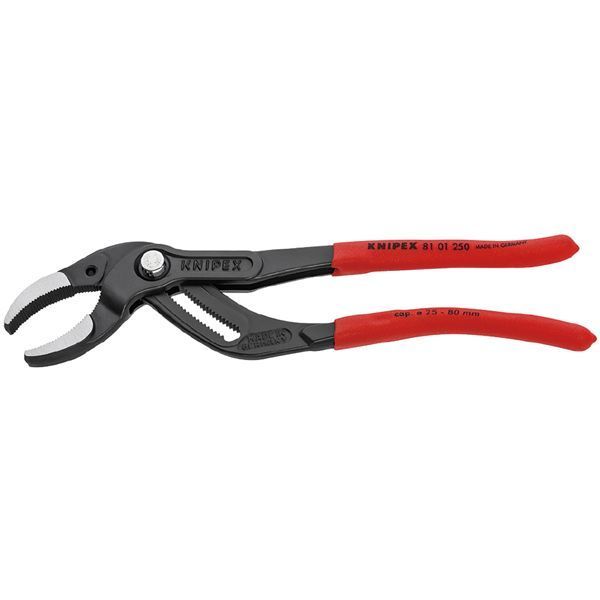 万全な KNIPEX クニペックス パイププライヤー 滑り止めプラスチックコーティング 全長250mm 8101-250 【全品送料無料】