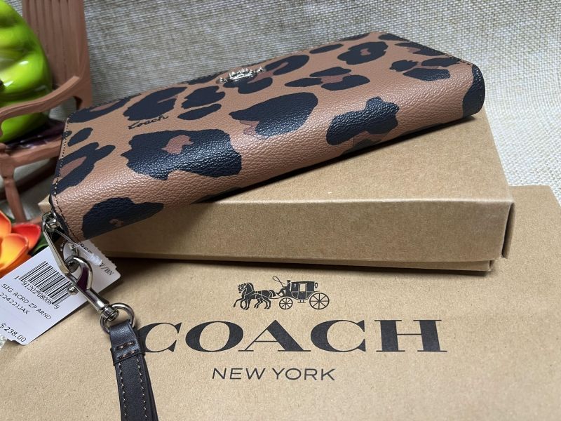 コーチ COACH長財布 財布リストレット アコーディオン ジップ