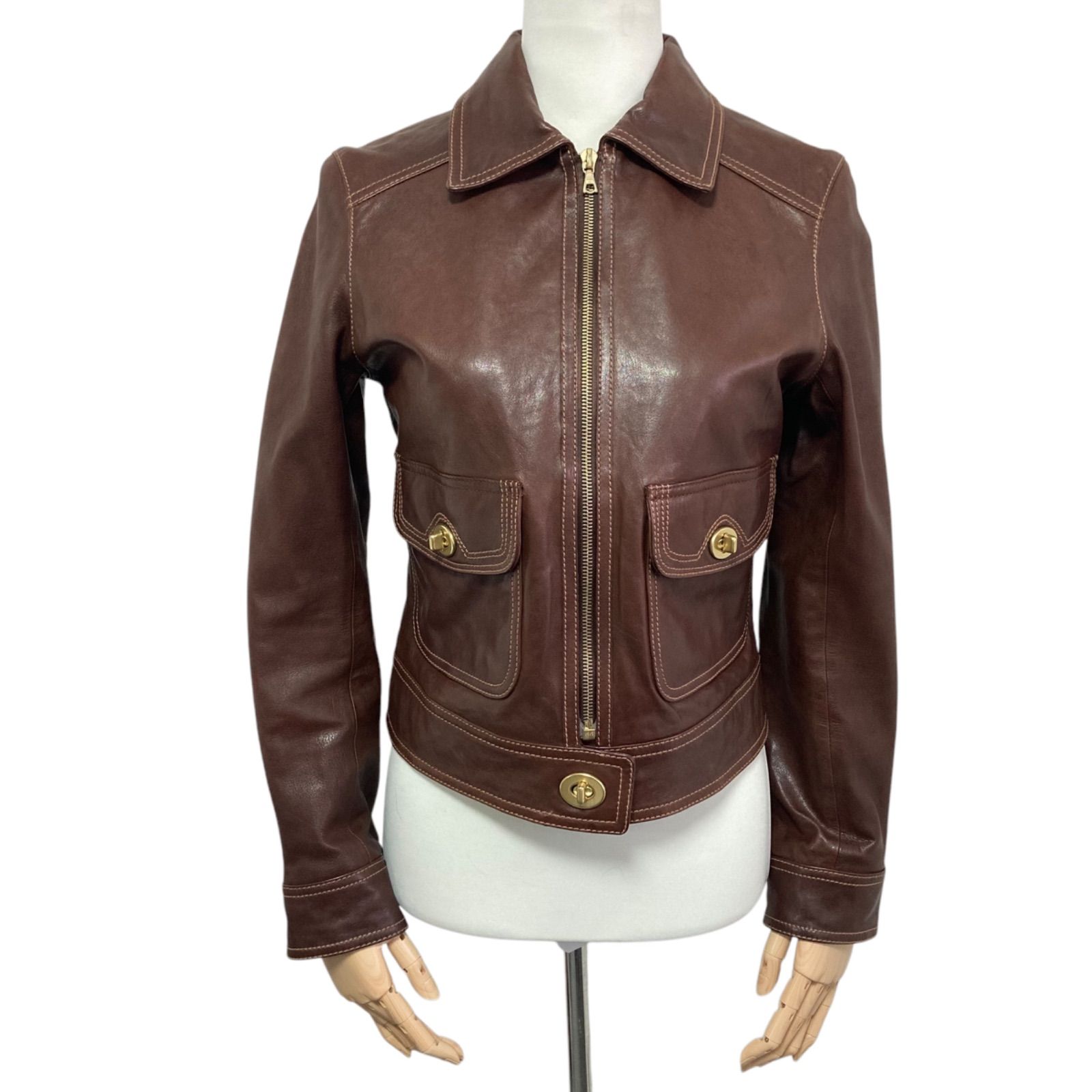 m14 美品 COACH コーチ ライダース レザージャケット ターンロック