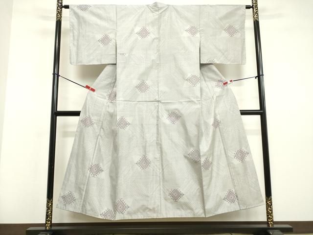 平和屋着物□本場大島紬 雲取り草花文 正絹 逸品 DAAP8447zy