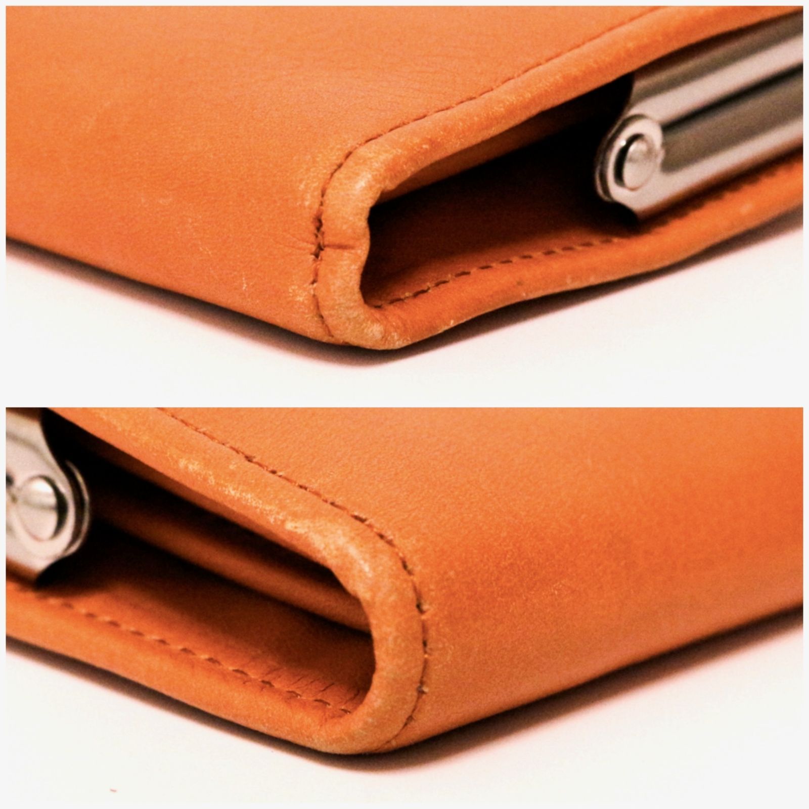 カワカワ折り財布ウォレット folded wallet がま口 レザー 本革 カワカワ 折り財布 ウォレット folded wallet がま口 レザー 本革 茶