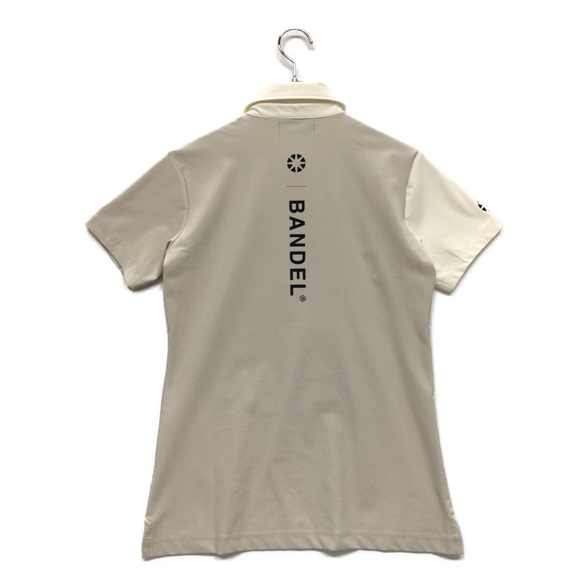 BANDEL - coco 中古 バンデル BANDEL レディース 半袖ポロシャツ 2(S) 白×グレー ストレッチ coco 中古 バンデル BANDEL レディース 半袖ポロシャツ 2(S) 白