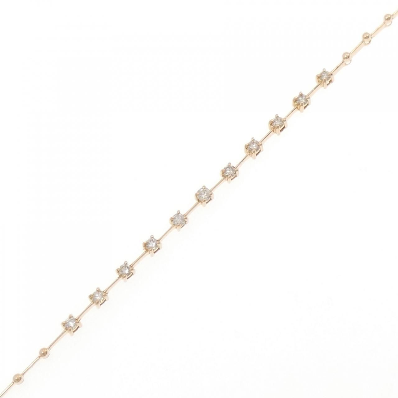 K18PG ダイヤモンド ブレスレット 0.50CT