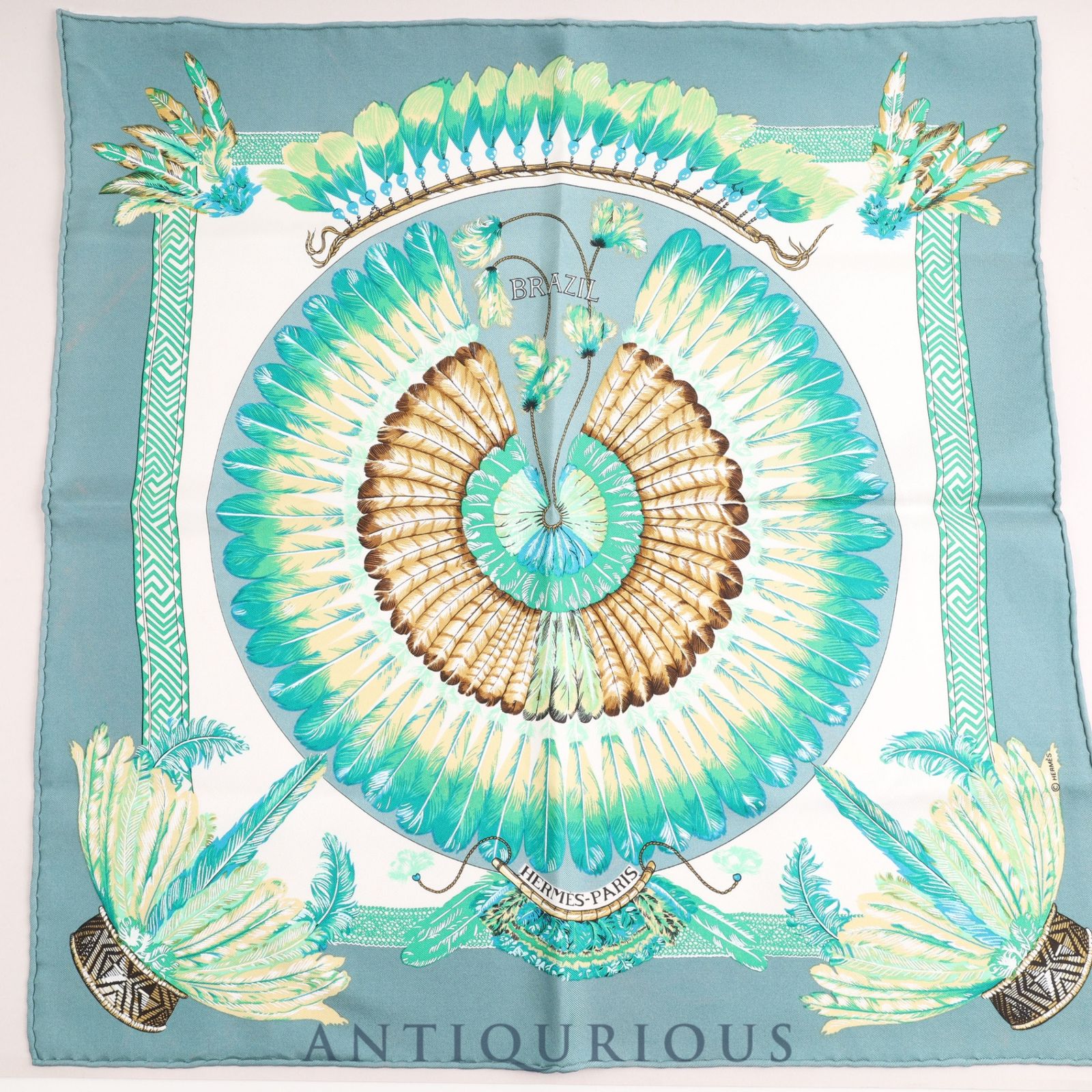エルメス スカーフ カレ45 SILK BRAZIL