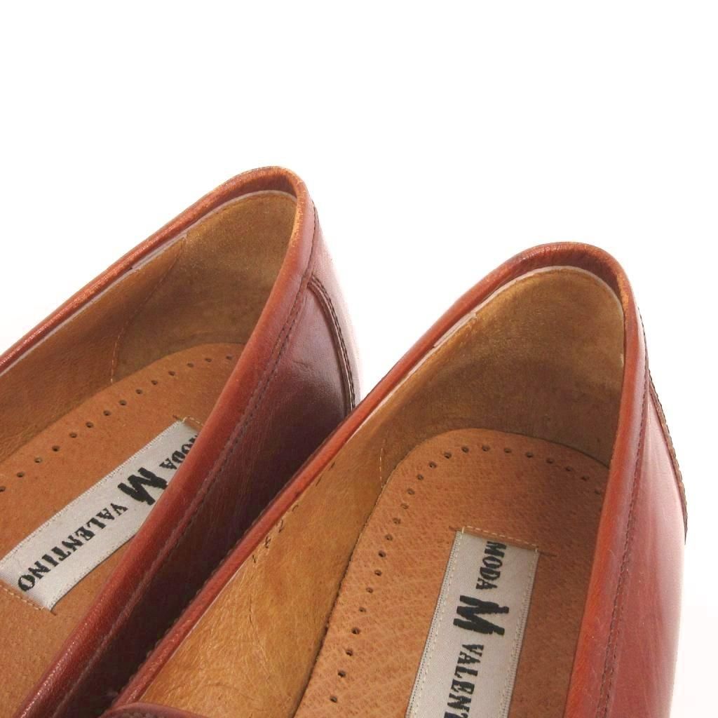 イタリア製　MODA VALENTINO タッセル　ローファー　バレンティノ ボウシャー シャイニーカーフスキン ローファー for メンズ