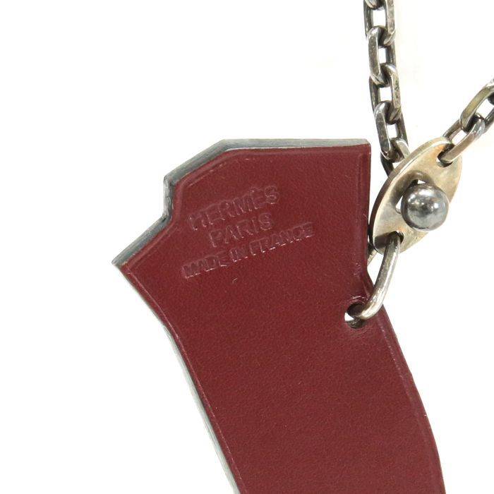 エルメス HERMES ブーツチャーム バッグチャーム レザー SV金具