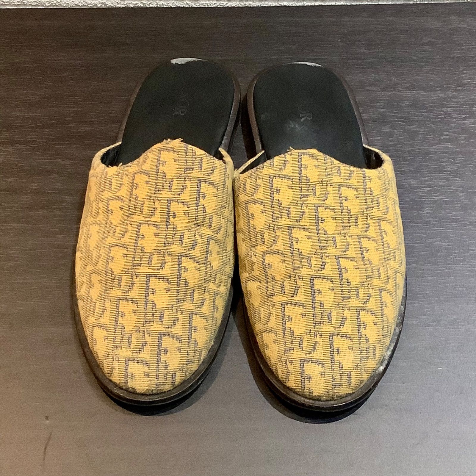 Dior デニムイエロー ミュール 36 Dior デニムイエロー ミュール 36