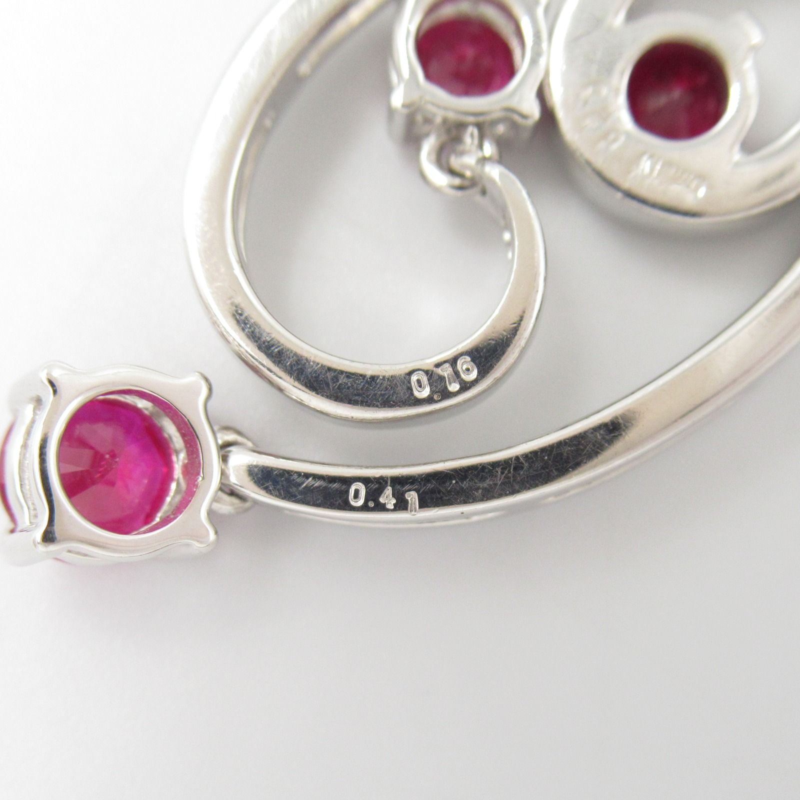 ジュエリー JEWELRY ネックレス ルビー ネックレス ﾙﾋﾞｰ 6.3g 首回42.5  