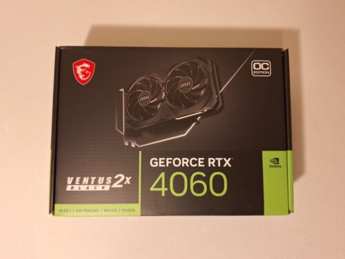 MSI Gece RTX 4060 8GB GDDR6 GPU グラフィックス カード ニアミントコンディション