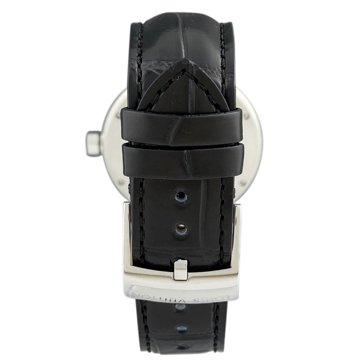 ルイ・ヴィトン Louis Vuitton タンブール GMT Q1132 腕時計 SS レザー 自動巻き ブラウン メンズ 【中古】 - メルカリ