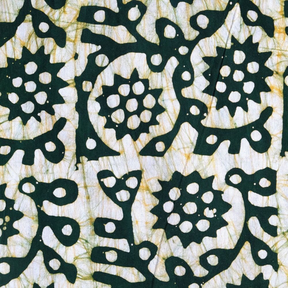 バティック 生地 ろうけつ染め ブロックプリント 約85×290cm インド綿