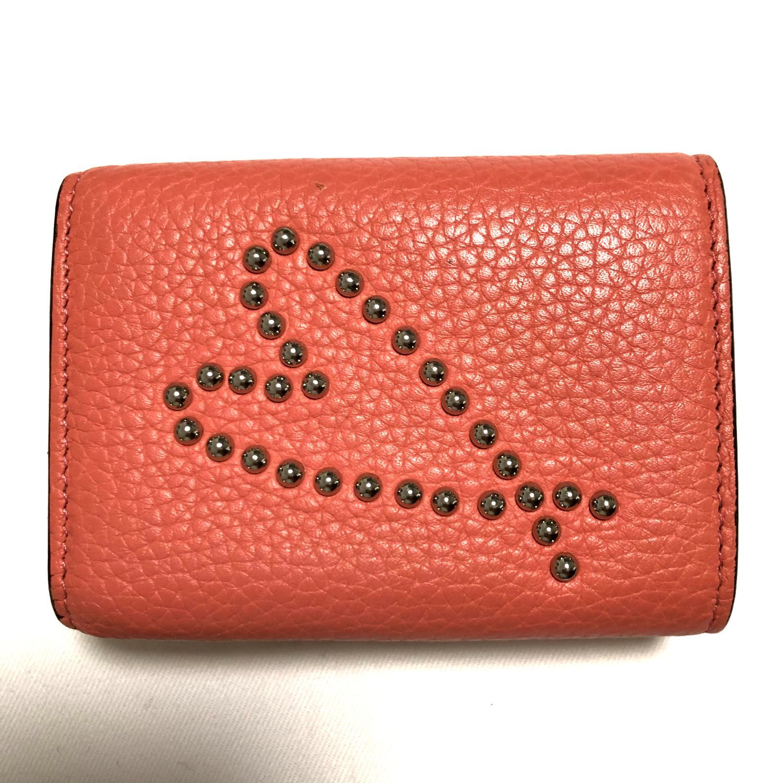 ⭐超美品⭐Ｃｈｒｉｓｔｉａｎ Ｌｏｕｂｏｕｔｉｎ ルビルゥ ラブ スタッズ ハート LOVE 三つ折り財布 - メルカリ