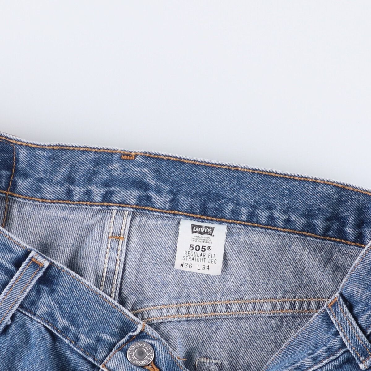 古着 00年代 リーバイス Levi s 505 REGULAR FIT STRAIGHT LEG テーパードデニムパンツ メンズw36相当 eaa587159 KIN-KAAI_COM