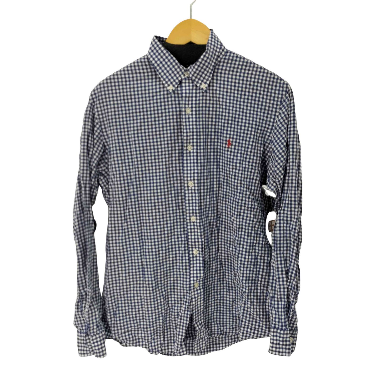 ポロラルフローレン POLO RALPH LAUREN CUSTOM FIT スモールポニー刺繍L/Sギンガムチェックシャツ メンズ JPN：L 