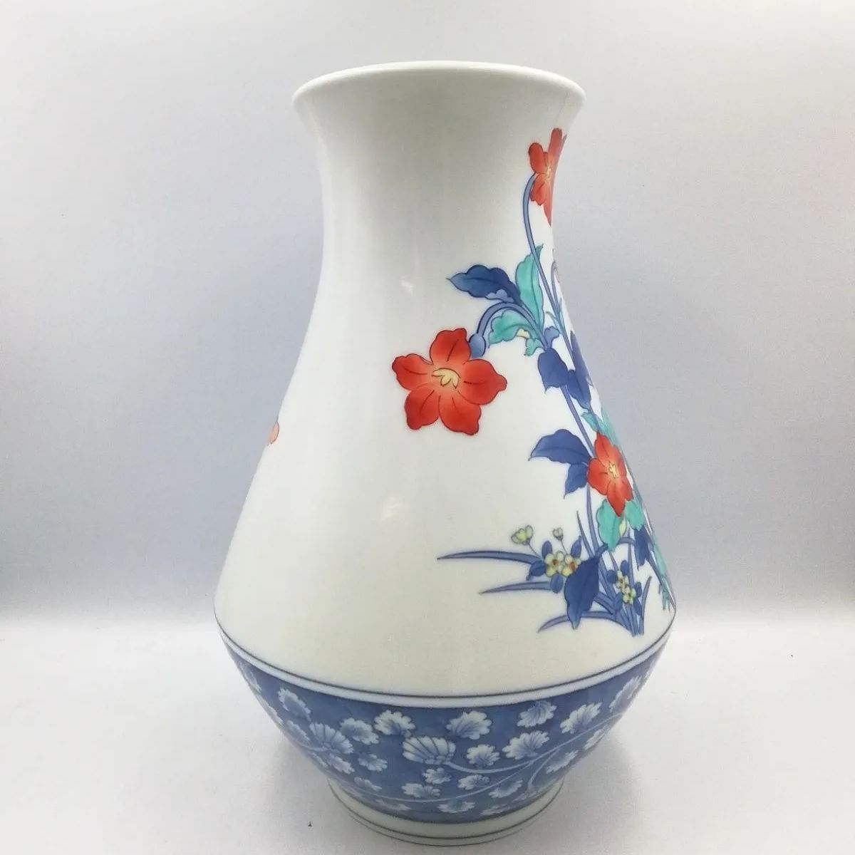 鍋島焼 花瓶 壺 新品未使用 アンティーク 有田焼き 鍋島焼き 菊