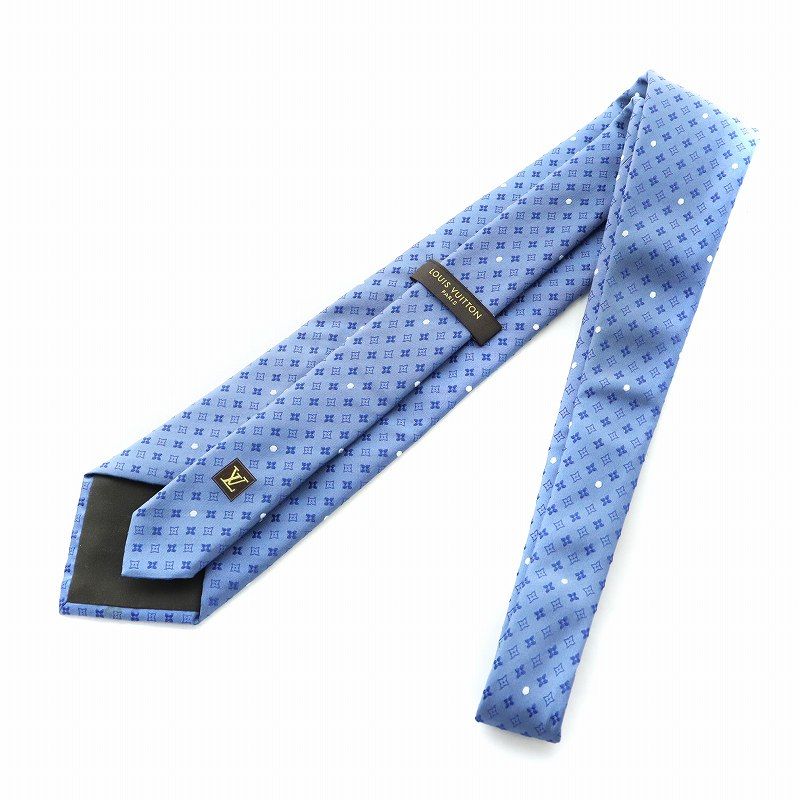 ルイヴィトン LOUIS VUITTON ネクタイ ワイドタイ ドット柄 小