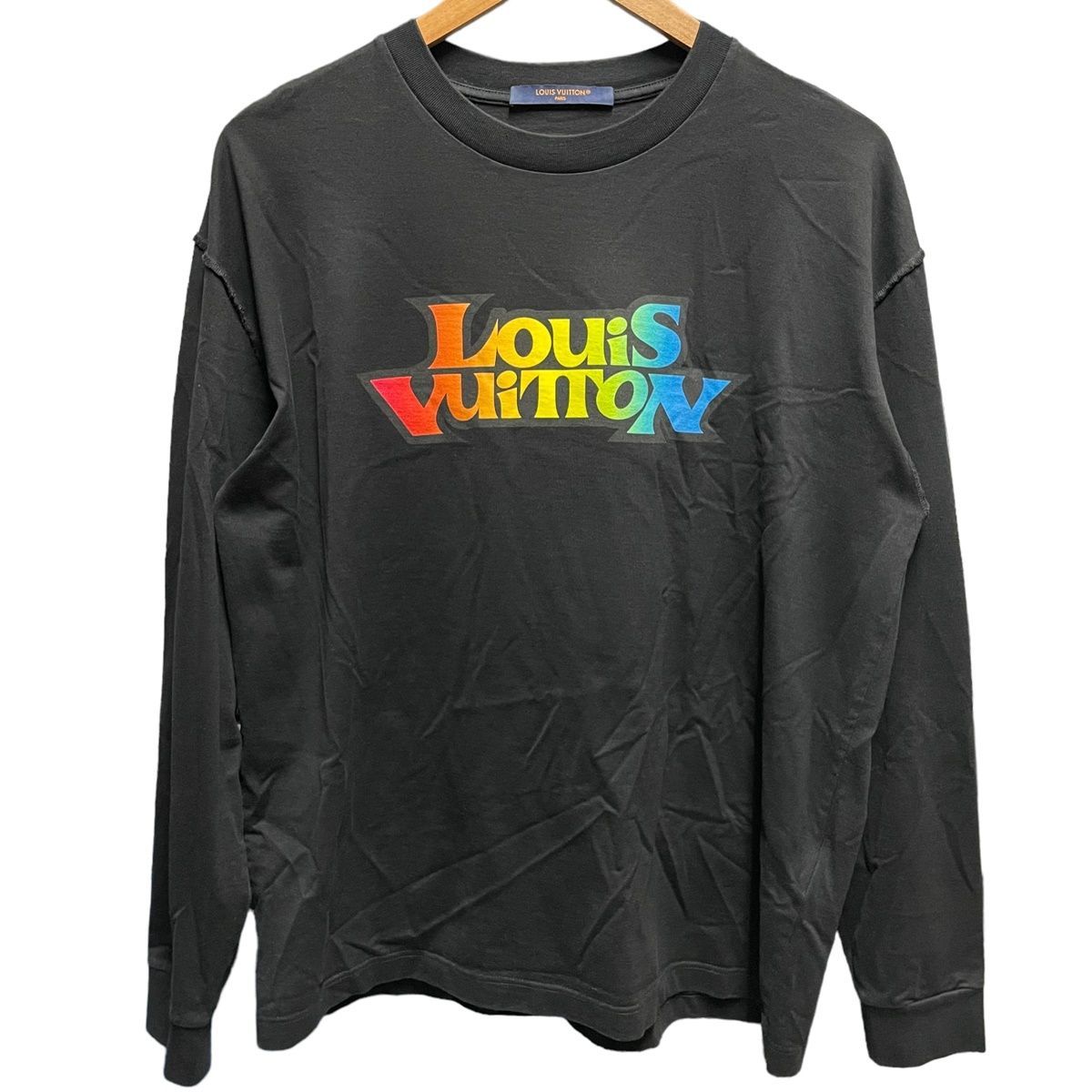 LOUIS VUITTON ルイヴィトン フェード プリンテッド ロンTシャツ 中古