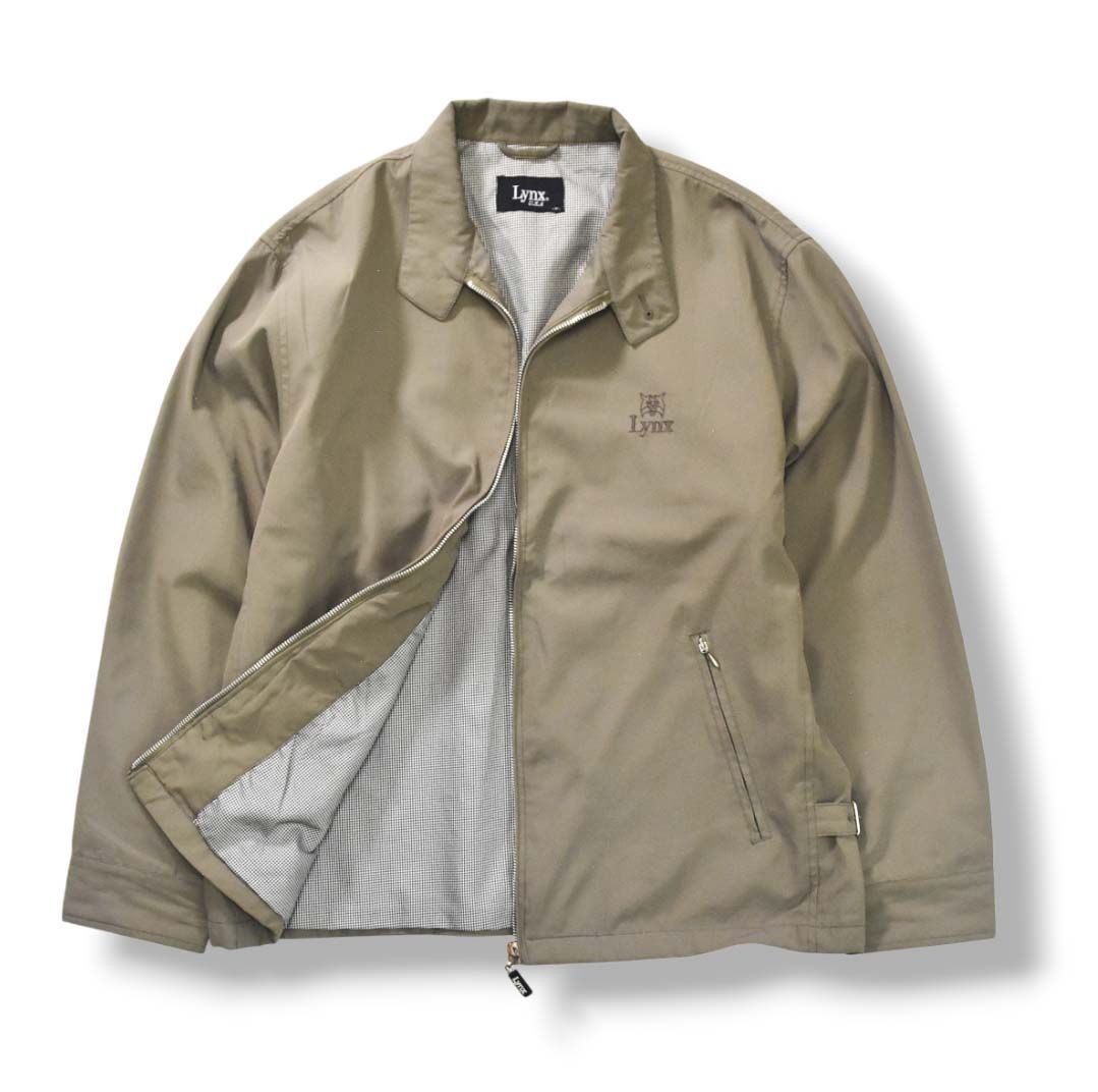 がうるvintageハリントンジャケットベージュスイングトップブルゾンドリ 80s HILL & ARCHER スウィングトップ 古着 ハリントンジャケット