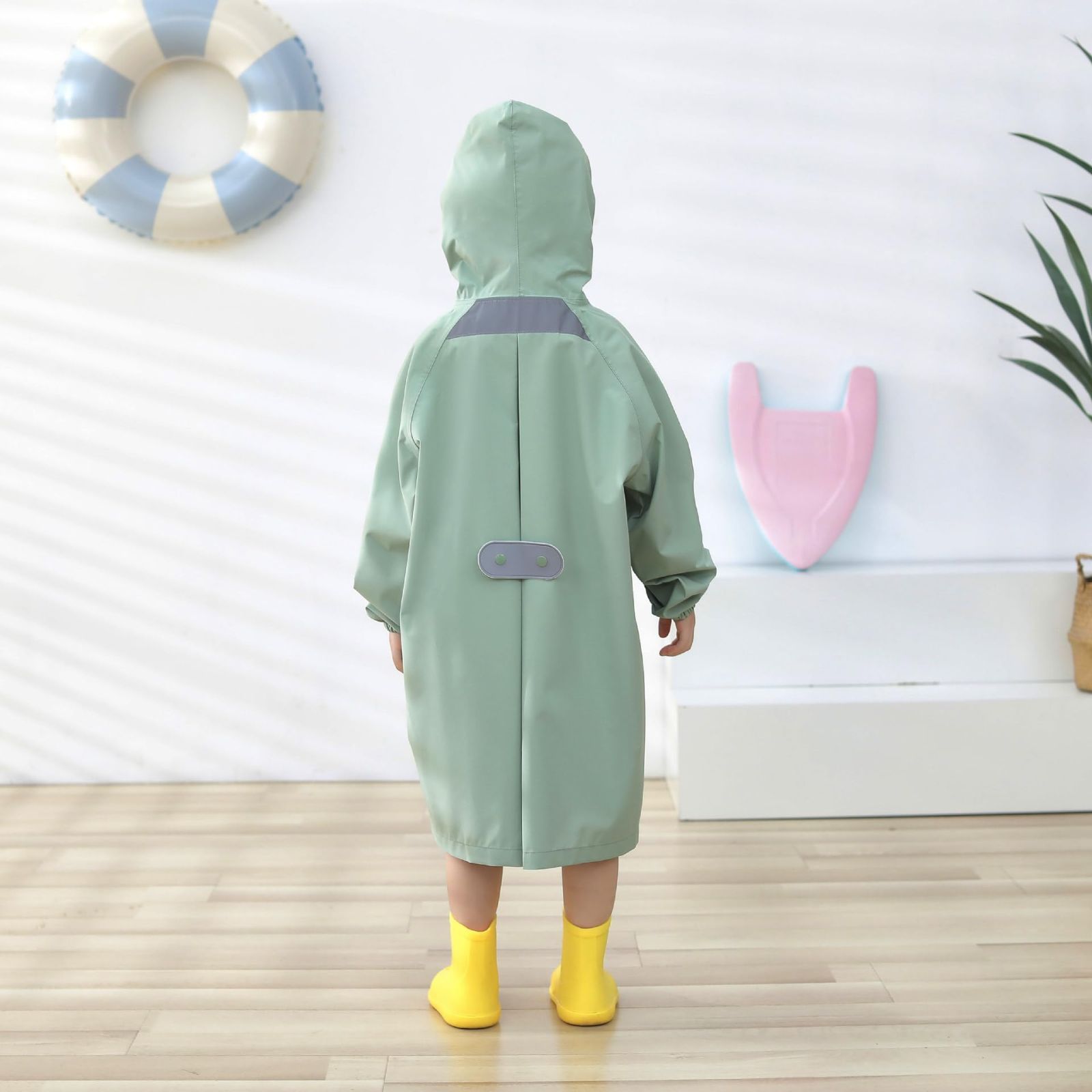【未使用品】梅雨対策 レインウェア 在庫処分】ランドセル対応 雨合羽 レインポンチョ 梅雨対策