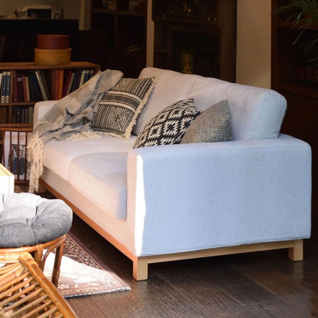 ♪3人掛 北欧風 カバーリングソファ 幅181cm ソファ カウチ リビング ファブリック ふわふわ