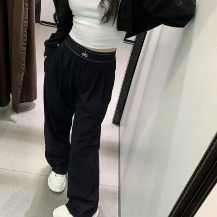 新品】Alo Yoga パンツ ボトム トラウザー アローヨガ ブラック