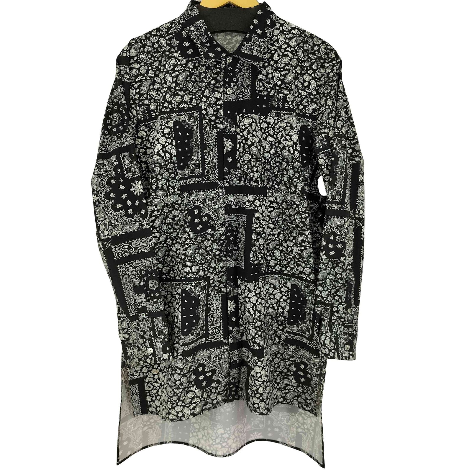 ノーアイディー NO ID. ペイズリー柄 L/S ロングシャツ メンズ ONE SIZE 