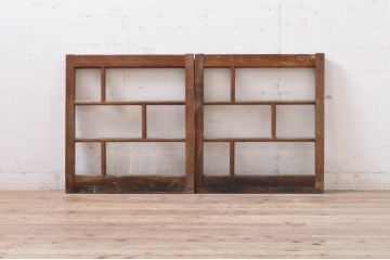 現状販売 ガラス窓 セット アンティーク建具 大正ロマン ノスタルジック 引き戸 ガラス戸 4～7営業日前後で発送 修理加工希望の方3ヶ月程で発送 R-069172