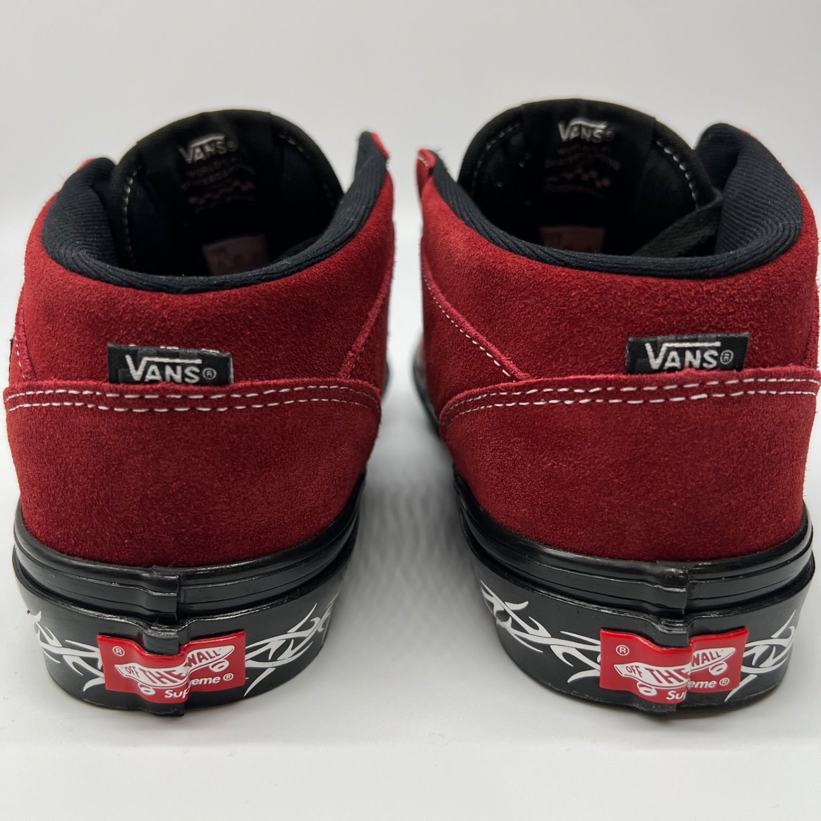 Supreme × Vans Half Cab スニーカー レッド 25㎝ - メルカリ