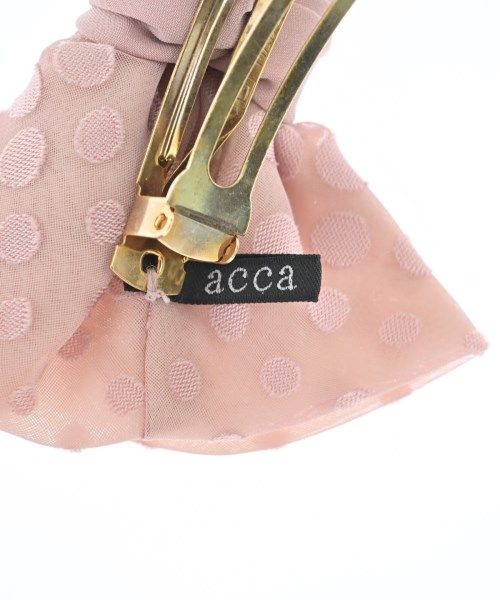 極美品】acca マーブルライトブルー 一点物 ビジュー付きヘア