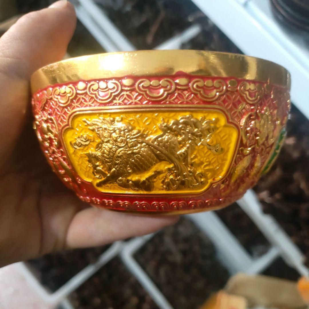 銅器 聚宝盆 五福聚宝盆 応接間 玄関 招財 開業ギフト 装飾品 工芸品