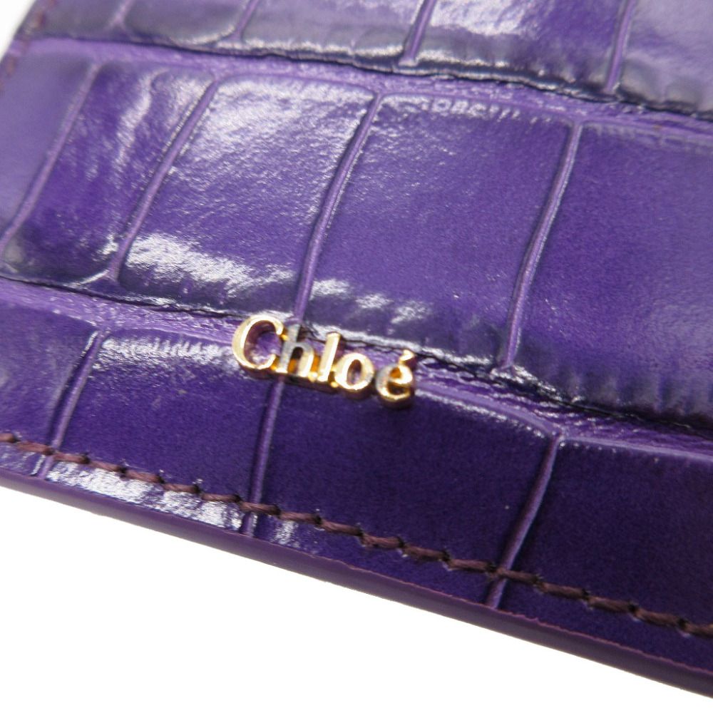 美品】Chloe クロエ カードケース うすピンクくすみピンク（Chloe  