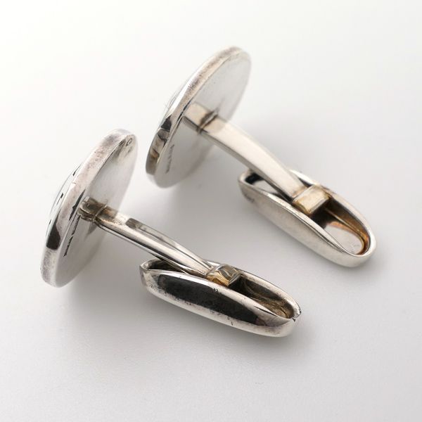 BVLGARI カフス シルバー925 カフリンクス ブルガリ エナメル SILVER