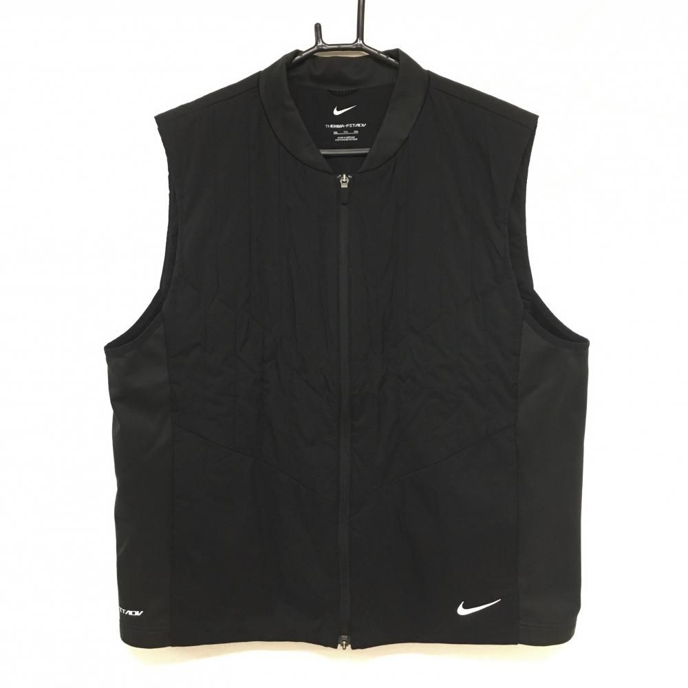新品】ナイキ 中綿ベスト L ブラック NIKE ゴルフ Therma-FIT GO/LOOK