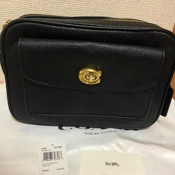 COACH 新品 ショルダーバッグ 黒 【正規品】 639 キャシーカメラバッグ