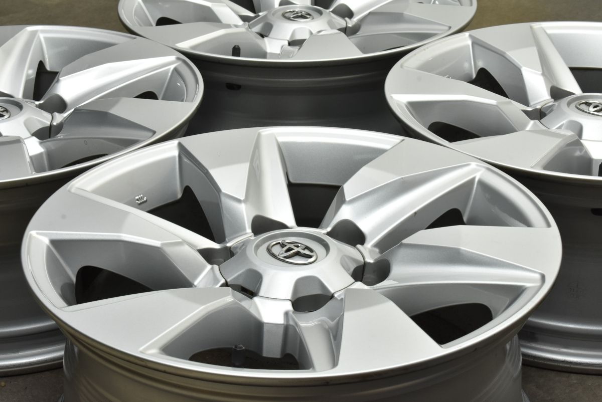 良好品 トヨタ 150 ランドクルーザープラド 後期 純正 17in 7.5J 25 139.7 4本セット ハイラックス ハイエース レジアスエース 流用