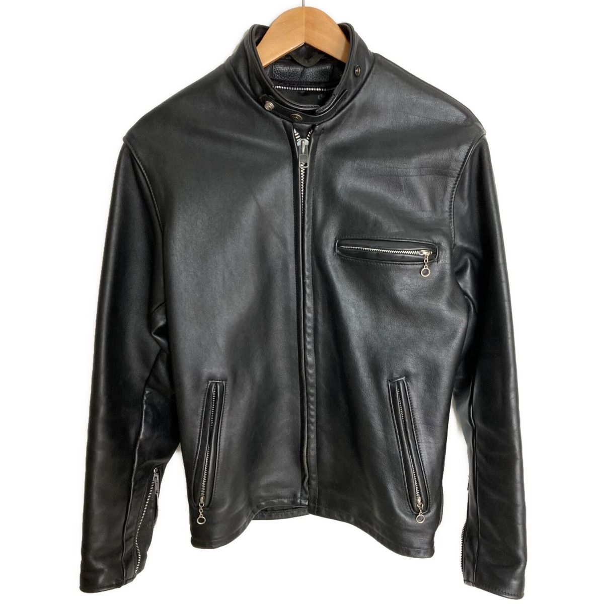 Schott ショット ライダースジャケット サイズ 36 メンズ ブラック 
