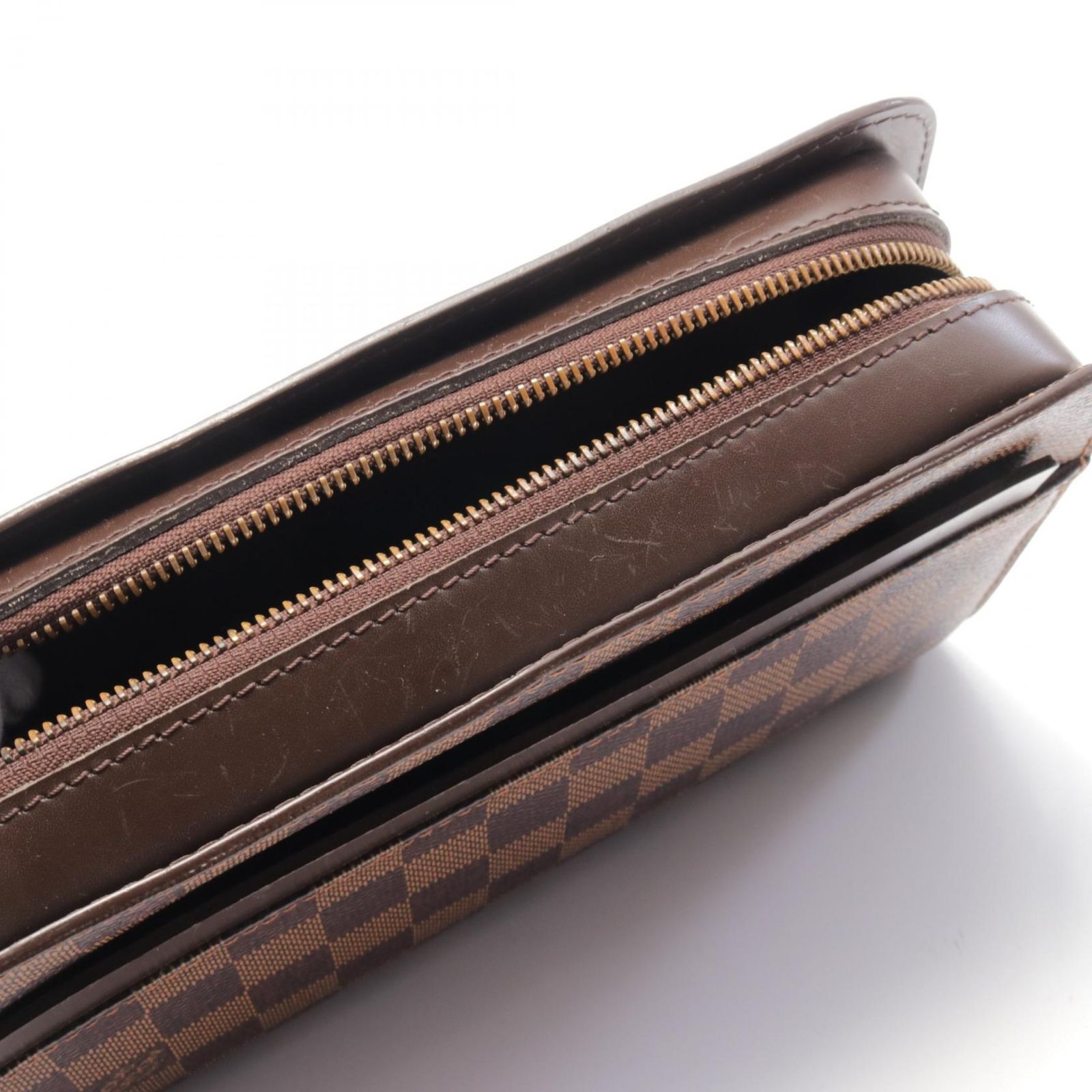 珍しい猪革の巾着袋、新進工房製の限定品 珍しい猪革の巾着袋、新進