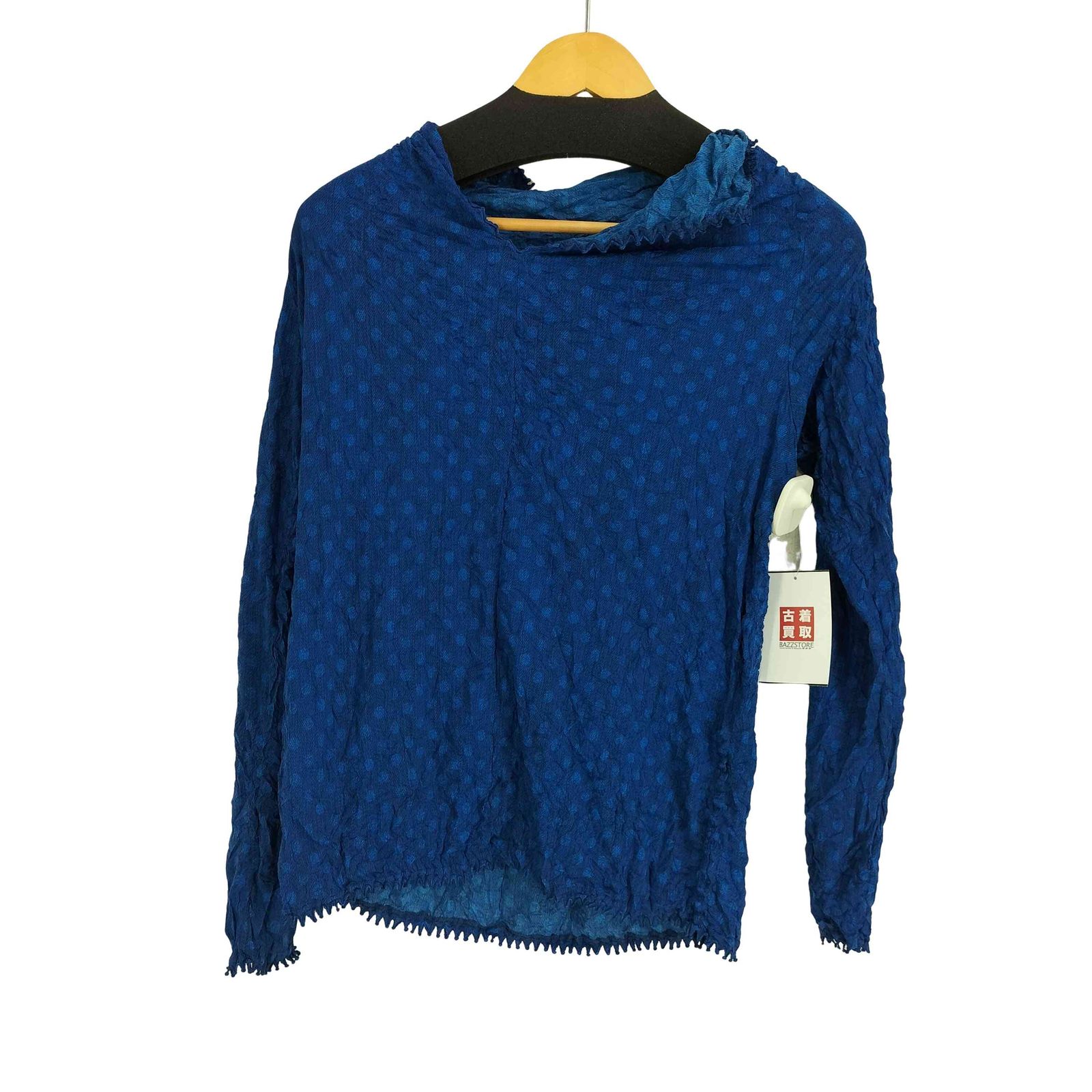 ハートイッセイミヤケ Haat ISSEY MIYAKE ドット シワ加工 L|S カットソー レディース JPN 2