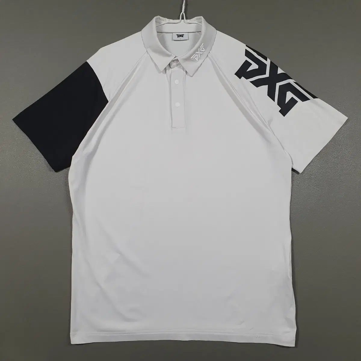 100 L PXG ゴルフ 21FW バイカラー 半袖 襟付きTシャツ ポロシャツ ポロ シャツ