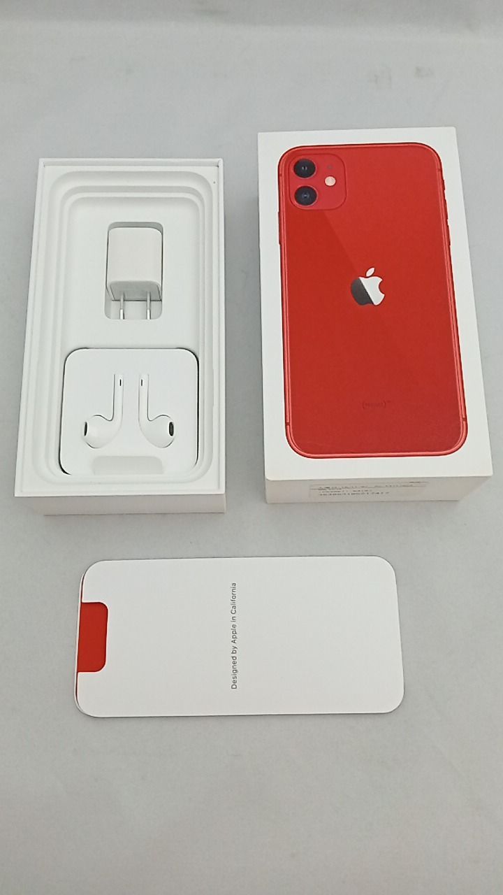 動作確認済！ iPhone11 A2221 64GB 本体 レッド SIMフリー 254094059