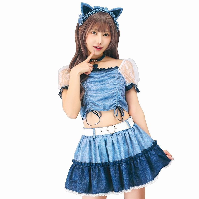 SugarWhip デニムライクキャット [デニムコーデ ネコ コスプレ
