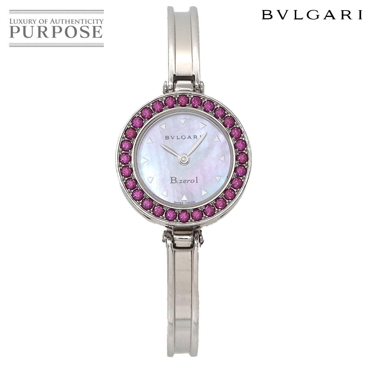 BVLGARI ビーゼロワン BZ22S バングルウォッチ 黒文字盤 シルバー 