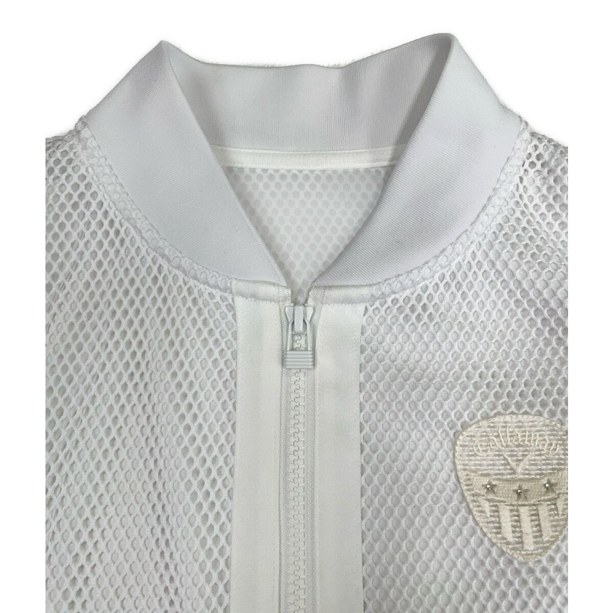 キャロウェイ★2way ダブルジップ ジャケット ホワイトMサイズ キャロウェイ☆2way ダブルジップ ジャケット ホワイトMサイズ