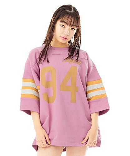 [エックスガール] カジュアルトップス NUMBER SWEAT TOP レディース ピンク